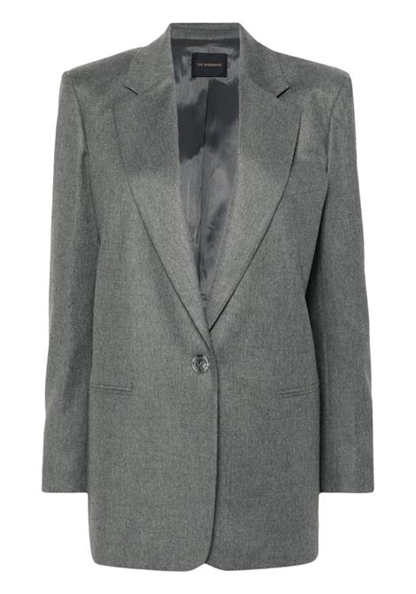 Grey single-breasted blazer The Andamane - women